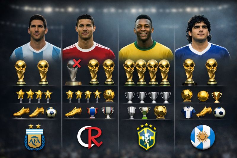 Bảng so sánh của từng ứng viên GOAT thế giới