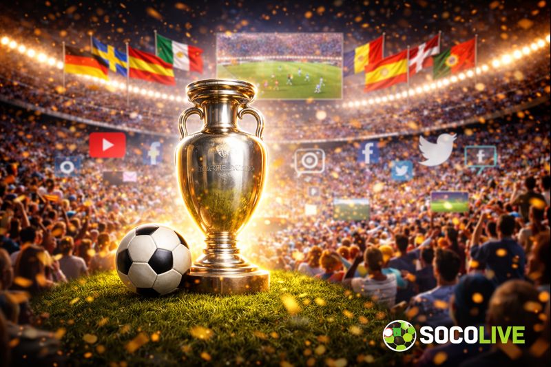 Euro thu hút hàng trăm triệu lượt xem trên toàn cầu